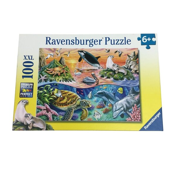 Ravensburger Premium 100 Piece XXL Beautiful Ocean Jigsaw Puzzle For Ages 6+ - Picture 1 of 10